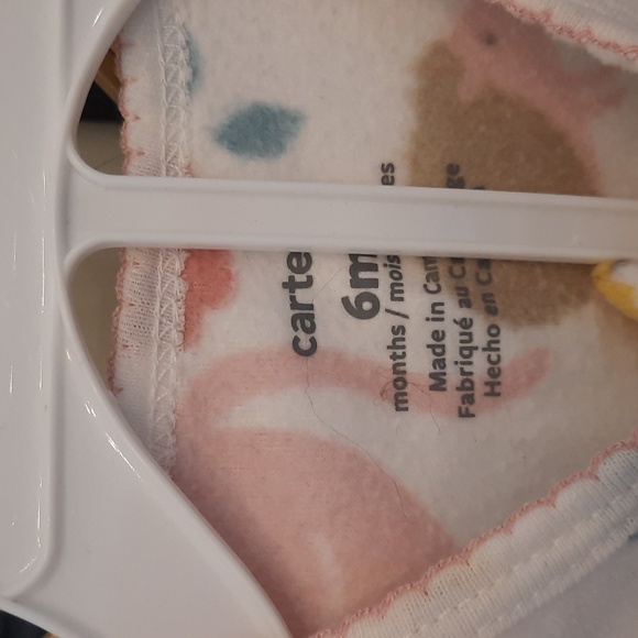 Osh kosher b'gosh heart overalls and carters sleeper clothing set size 6 months - Picture 9 of 9